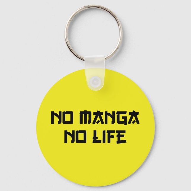 NO MANGA NO LIFE NYCKELRING (Framsida)