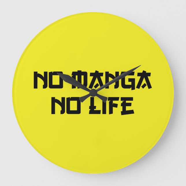 NO MANGA NO LIFE STOR KLOCKA (Framsida)