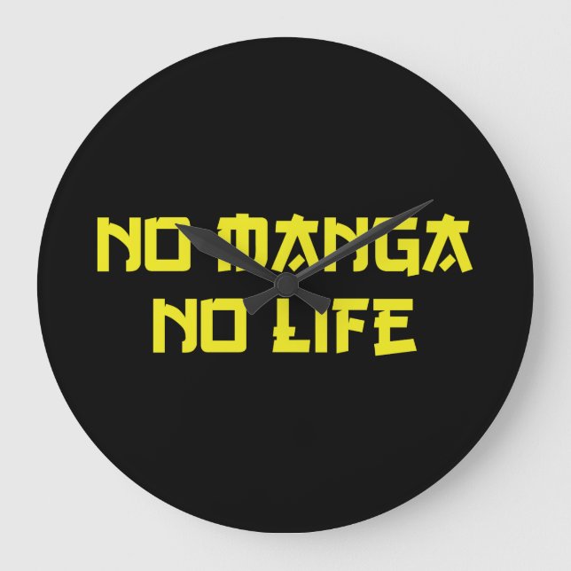 NO MANGA NO LIFE STOR KLOCKA (Framsida)