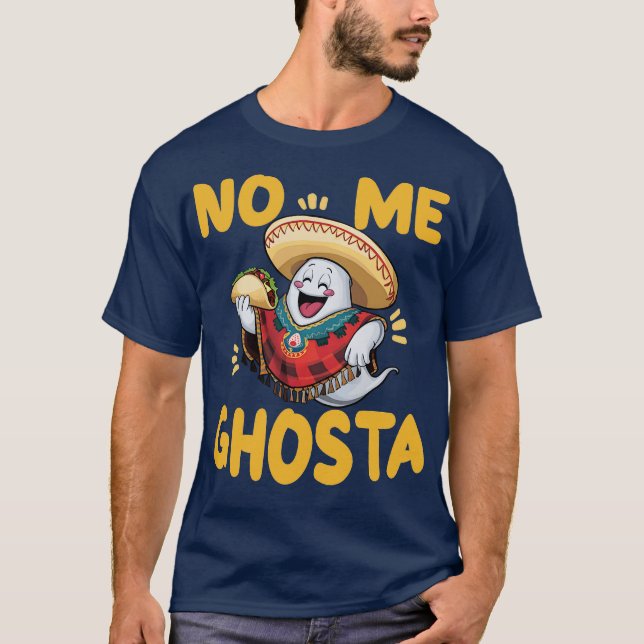 no me ghosta halloween t shirt (Framsida)