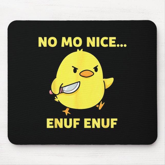 No Mo Nice Enuf Enuf Angry Chick With Knife Sarcas Musmatta (Framsidan)