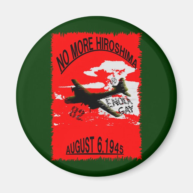 NO MORE HIROSHIMA MAGNET (Framsidan)