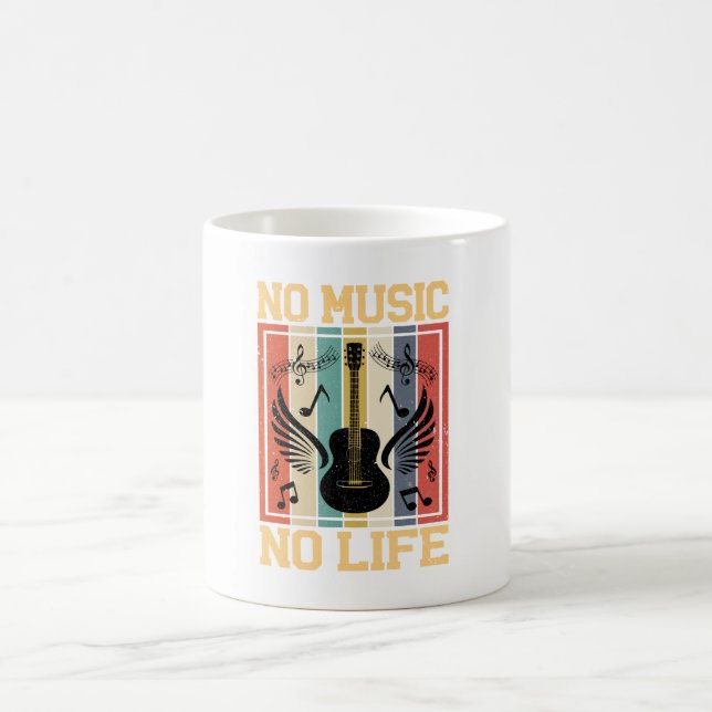 No Music No Life Coffee Mug Kaffemugg (Center)