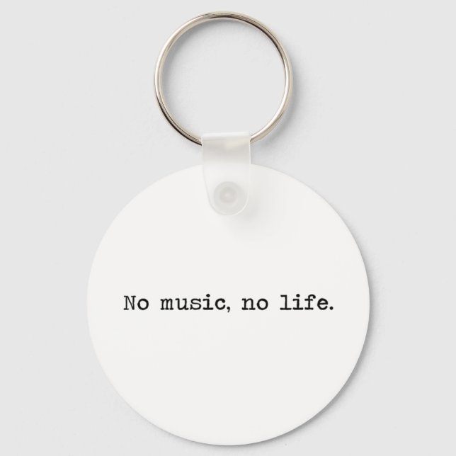 No music, no life. nyckelring (Framsida)