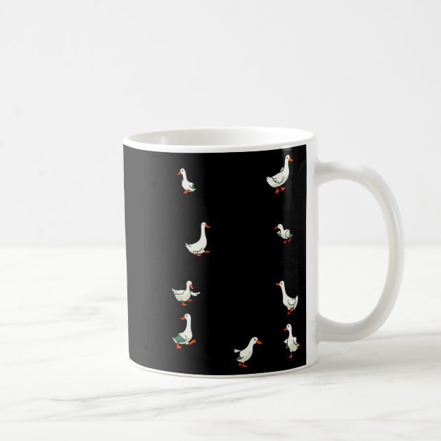 No My Ducks Are Certainly Not In A Row Funny Duck  Kaffemugg (Höger)