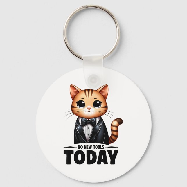 No New Tools Today Funny  Nyckelring (Framsida)