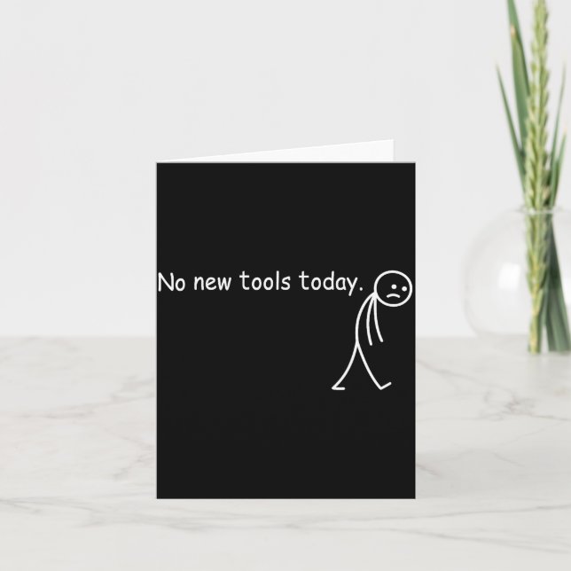 No New Tools Today  Kort (Framsida)