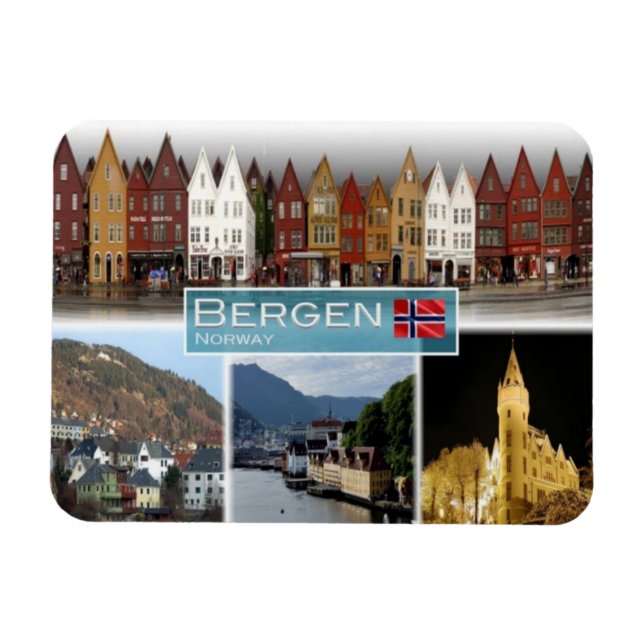 NO Norge - Bergen - Magnet (Horisontell)