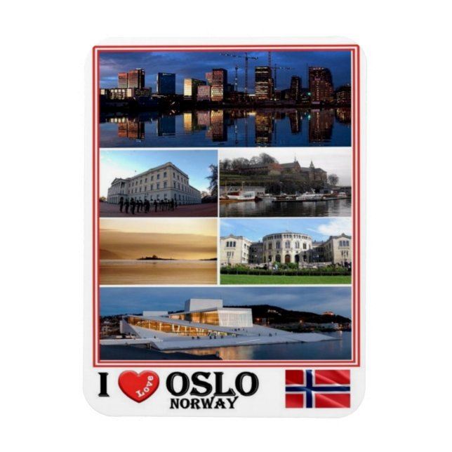 NO Norge - Oslo - Magnet (Vertikal)