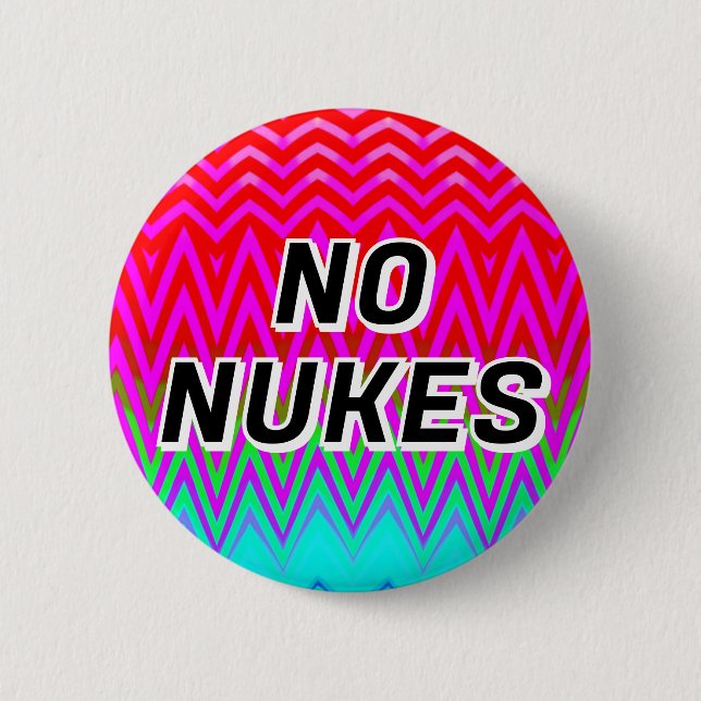 NO NUKES (du kan ändra ord) Knapp (Framsida)