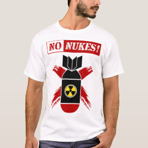 NO NUKES Kärnvapen! T Shirt