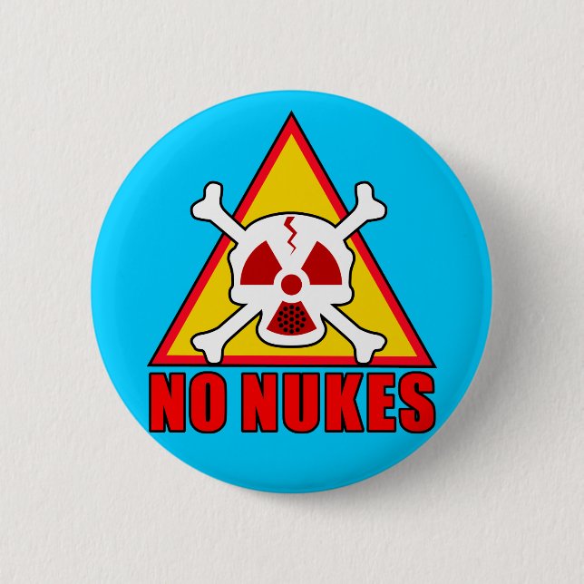 NO NUKES! KNAPP (Framsida)
