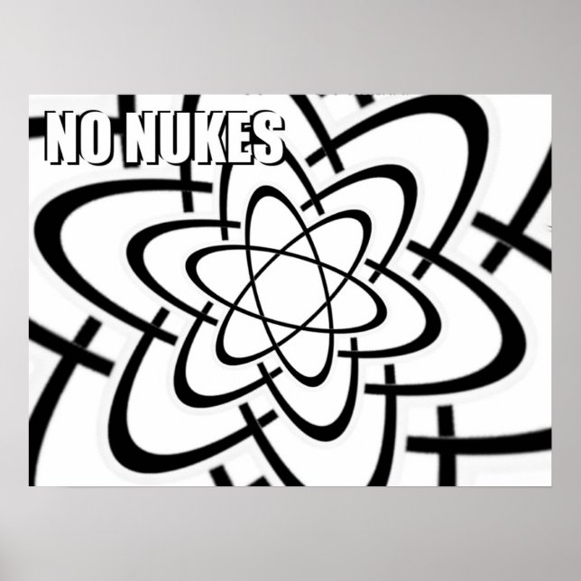NO NUKES POSTER (Framsidan)