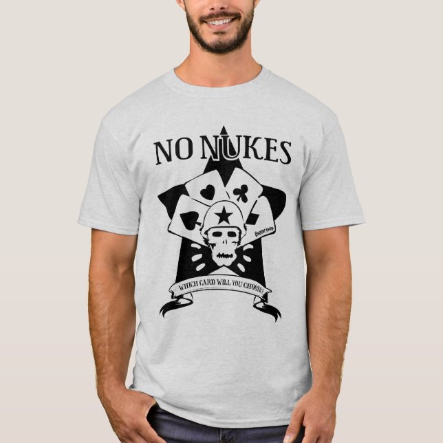 No Nukes Skull T-shirts (Framsida)