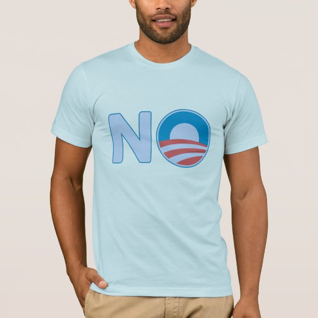 NO Obama Bella Canvas T-Shirt (Framsida)