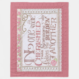No One is More Cherished Fleece Blanket