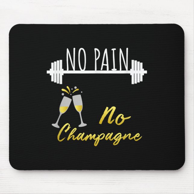No Pain No Champagne Gym Motivation For Women  Musmatta (Framsidan)