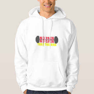 No Pain No Gain Fitness Motivation Hoodie