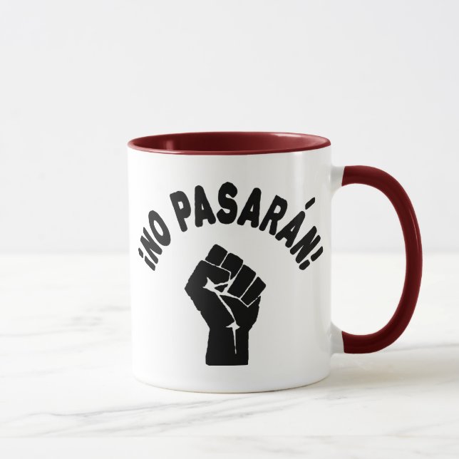 No Pasaran - De ska inte passera Mugg (Höger)
