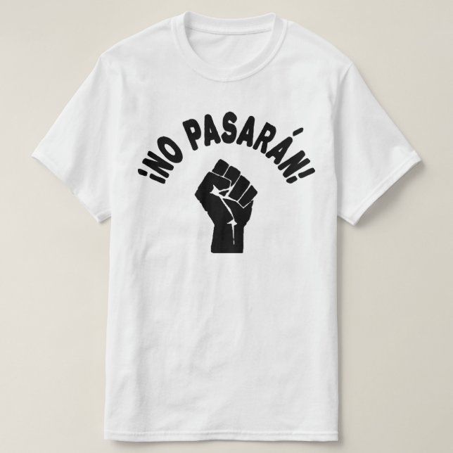 No Pasaran - De ska inte passera T-shirt (Design framsida)