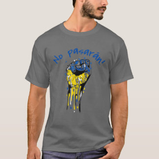 No Pasaran Socialist Spanish Civil War Ukraine T Shirt