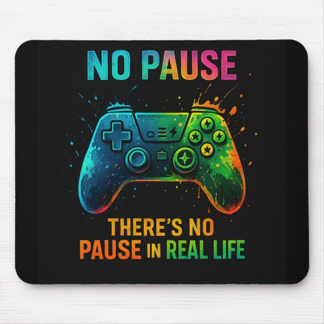No Pause — Color Splash Gamer Controller Musmatta (Framsidan)