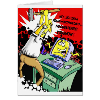 No-perfekt Hälsningskort