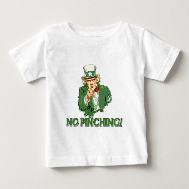 NO PINCHING farbror Sam T-shirt (Framsida)