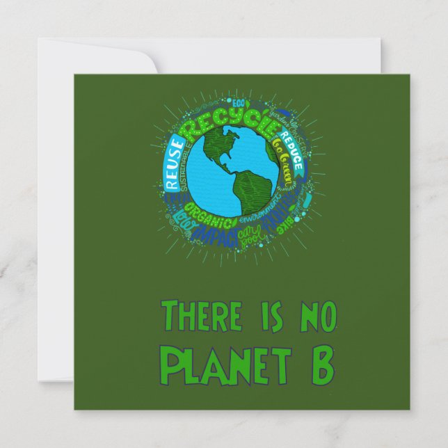 no Planet B Inbjudningar (Framsida)