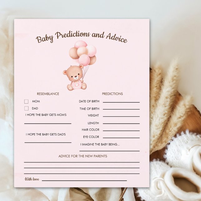 No podemos esperar mas Lindo oso Rosa Baby shower (Skapare uppladdad)