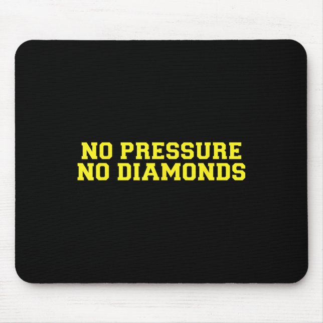 No Pressure No Diamonds Athlete Gym Motivation  Musmatta (Framsidan)