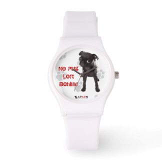 "No Pug Lämnat Behind" Sport Watch Armbandsur
