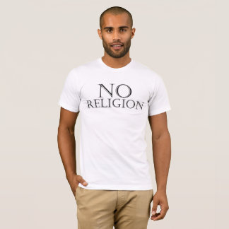 "NO RELIGION" av Michael Crozz T-shirt
