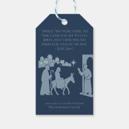 No Room at the Inn Gift – Nativity Scene Presentetikett
