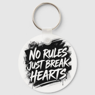 No Rules Just Break Hearts – Bold Street Keychain Nyckelring