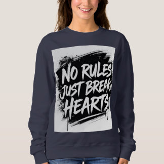 No Rules Just Break Hearts – Bold Street Typograph T Shirt