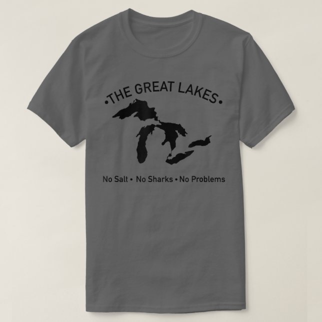 No Salt, No Sharks, No Problem  T Shirt (Design framsida)