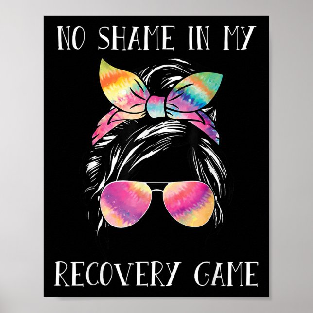 No Shame In My Recovery Game Motivational Emwermen Poster (Framsidan)