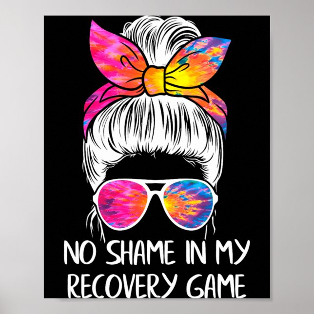 No Shame In My Recovery Game Sobriety Aa Na Anni  Poster (Framsidan)