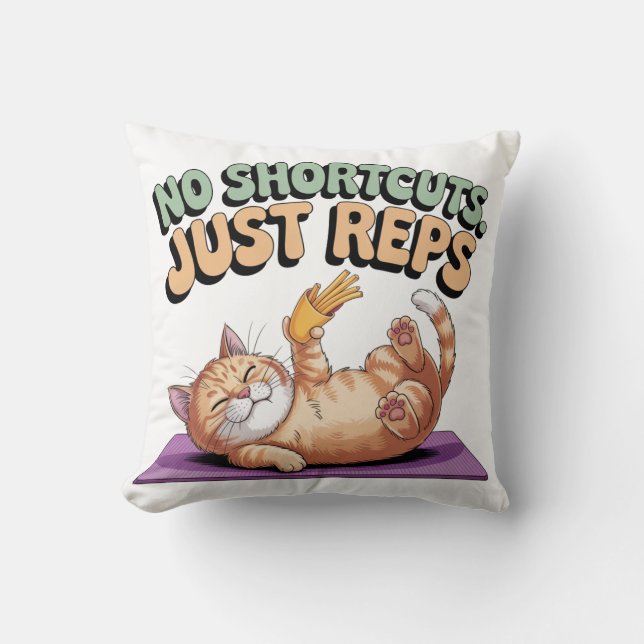 No Shortcuts. Just Reps Kudde (Framsida)