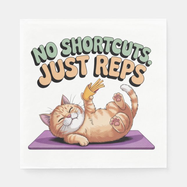 No Shortcuts. Just Reps Pappersservett (Framsidan)