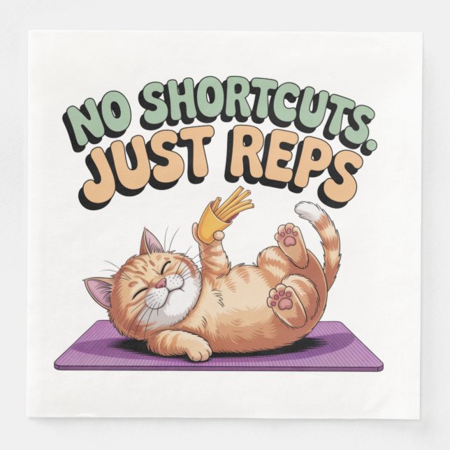 No Shortcuts. Just Reps Pappersservett (Framsida)