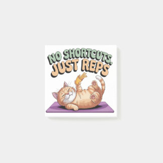 No Shortcuts. Just Reps Post-it Block