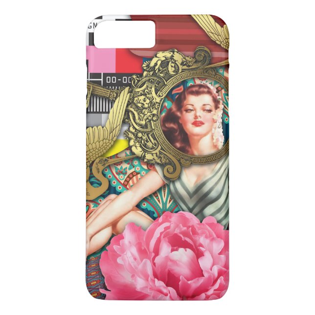 No-signal - Cheeky Dam Digital Collage Case-Mate iPhone Skal (Baksida)