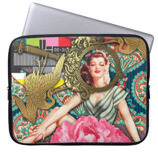 No-signal - Cheeky Dam Digital Collage Laptop Sleeve