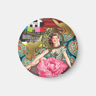 No-signal - Cheeky Dam Digital Collage Magnet