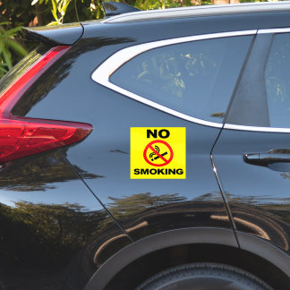 No Smoking Custom-Cut Vinyl Sticker Klistermärken