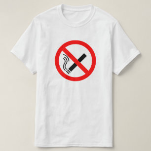 NO Smoking Sign - brittisk signal T-shirt