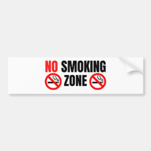 NO SMOKING sign for gas station or mechanic Bildekal
