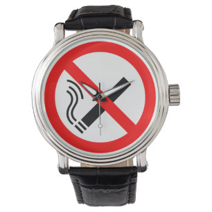 NO Smoking Sign - UK Signage Armbandsur
